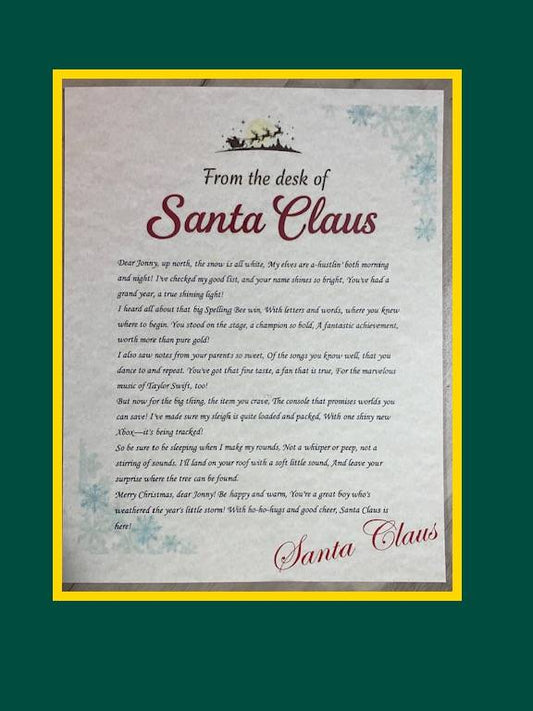 Santa's Keepsake Letter